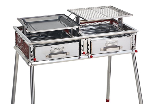 Coleman バーベキューコンロ 大型 ステンレス Y2455 コールマンの