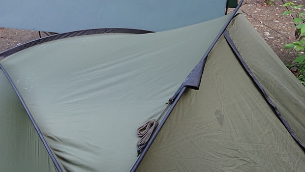 Snugpak(スナグパック) スコーピオン3のデビュー当日に豪雨襲来